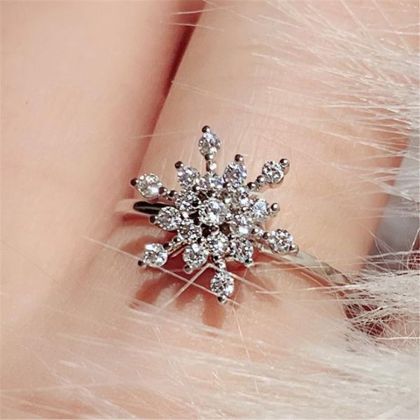wedding rings luxury stones flower snowflake rotating female 925 sterling silver girls women's christmas gift, Slivery;golden
wedding rings luxury stones flower snowflake rotating female 925 sterling silver girls women's christmas gift, Slivery;golden
