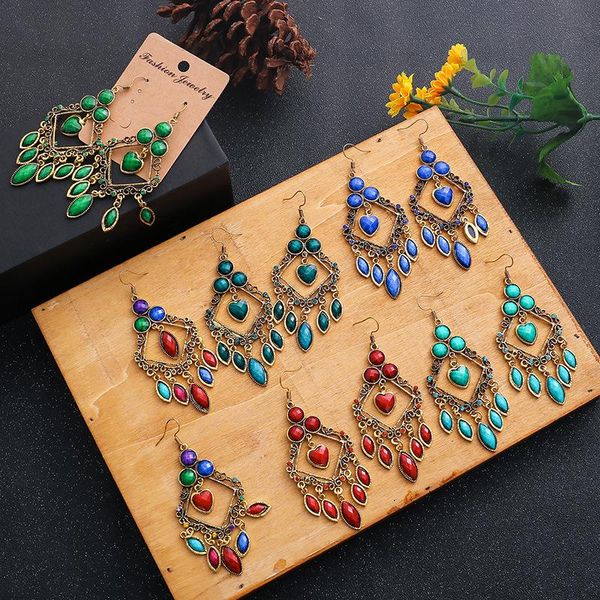 hollow out rhombus model dangle earrings geometric rhinestone metal ear hook women lady bohemian heart circle earring drop jewelry accessori, Silver
hollow out rhombus model dangle earrings geometric rhinestone metal ear hook women lady bohemian heart circle earring drop jewelry accessori, Silver