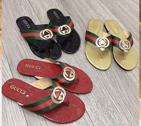2021 designer slides women flip flops leather sandal double metal black white brown slippers summer beach sandals
2021 designer slides women flip flops leather sandal double metal black white brown slippers summer beach sandals