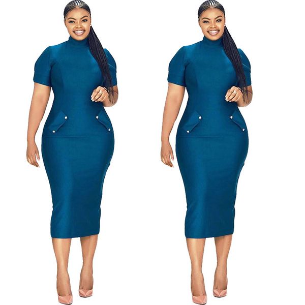 casual dresses fashion african midi for women clothes robe slim dashiki office lady high elasticity long ti21, Black;gray
casual dresses fashion african midi for women clothes robe slim dashiki office lady high elasticity long ti21, Black;gray