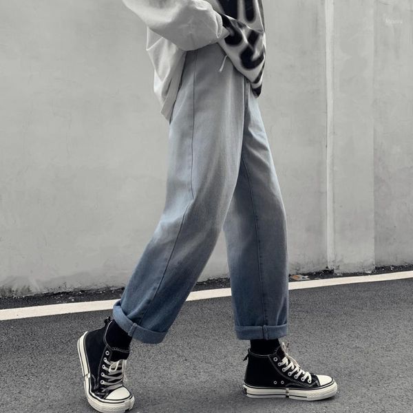 men's jeans glide wide-leg pants 2021 retreat loose casual straight leg trend, Blue
men's jeans glide wide-leg pants 2021 retreat loose casual straight leg trend, Blue