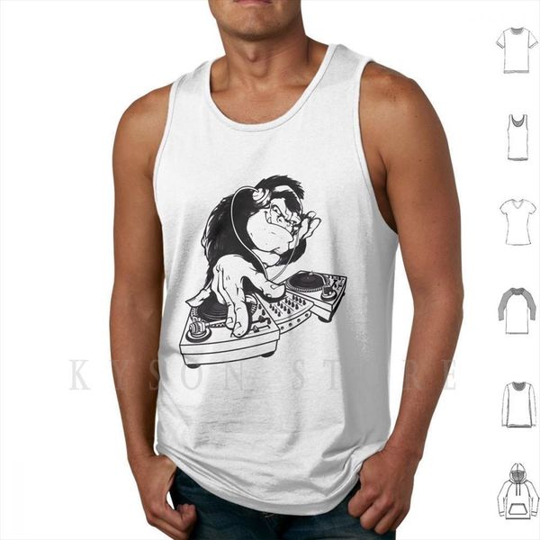 dj monkey tank vest 100% cotton vinyl cool retro music sound dance urban record disco disc pop, White;black
dj monkey tank vest 100% cotton vinyl cool retro music sound dance urban record disco disc pop, White;black
