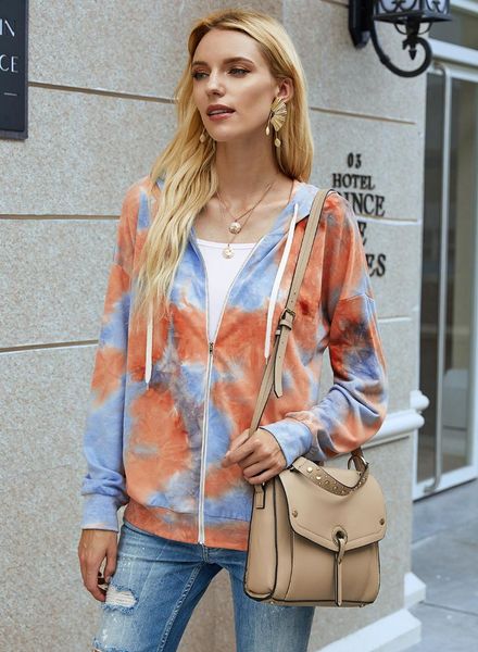 tie dye sweatshirts women harajuku streetwear casual long sleeve zipper hooded oversized coat tunics sweatshirt loose hoodies women's, Black
tie dye sweatshirts women harajuku streetwear casual long sleeve zipper hooded oversized coat tunics sweatshirt loose hoodies women's, Black