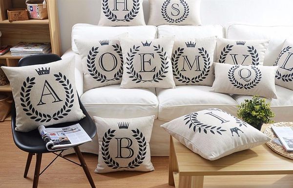 novelty alphabet letters cushion cover linen initial throw lumbar pillow case custom letter family wedding gift sofa home decor cushion/deco
novelty alphabet letters cushion cover linen initial throw lumbar pillow case custom letter family wedding gift sofa home decor cushion/deco