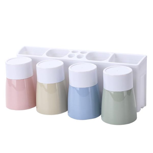 bathroom finishing brush rack wall-mounted shelf makeup storage accessories toothbrush holder with cup bath accessory set
bathroom finishing brush rack wall-mounted shelf makeup storage accessories toothbrush holder with cup bath accessory set