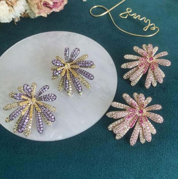 stud color firework gradient personality exaggerated multi-layer petals purple pink flower earrings elegant ladies delicate piercing, Golden;silver
stud color firework gradient personality exaggerated multi-layer petals purple pink flower earrings elegant ladies delicate piercing, Golden;silver