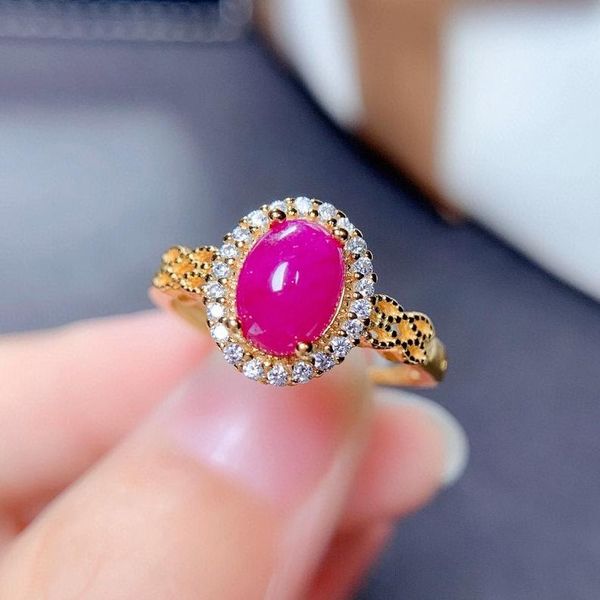 cluster rings luxury ruby silver ring for party 1ct 6mm*8mm natural solid 925 jewelry gift wife, Golden;silver
cluster rings luxury ruby silver ring for party 1ct 6mm*8mm natural solid 925 jewelry gift wife, Golden;silver