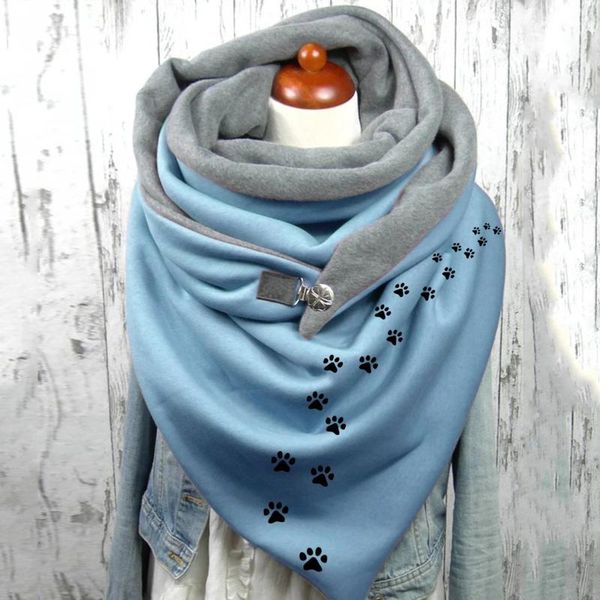 scarves retro winter warm scarf women printing button soft wrap shawls casual hijab bufandas, Blue;gray
scarves retro winter warm scarf women printing button soft wrap shawls casual hijab bufandas, Blue;gray