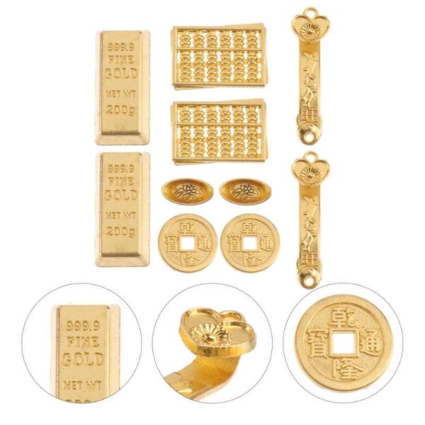 10pcs mini gold ingot bar copper coin accessory (rose gold) decorative objects & figurines
10pcs mini gold ingot bar copper coin accessory (rose gold) decorative objects & figurines