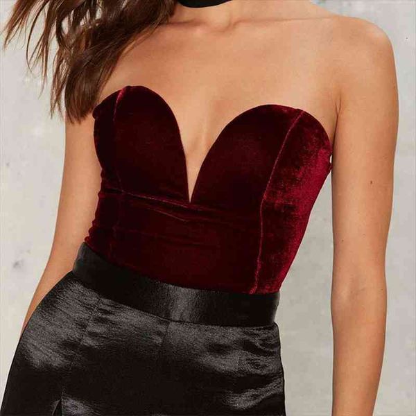 black red velvet bodysuit rompers womens jumpsuit deep v strapless bodysuit female club party backless cross, Black;white
black red velvet bodysuit rompers womens jumpsuit deep v strapless bodysuit female club party backless cross, Black;white