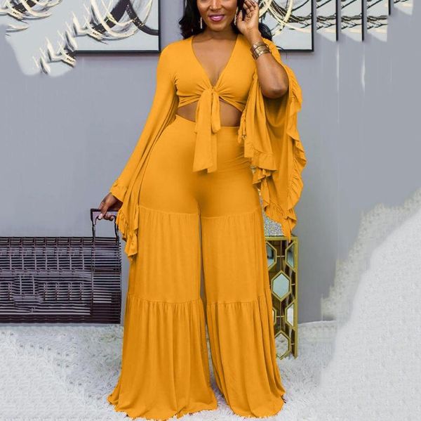 sets womens outfits summer crop & flare pants yellow high waist floor length fashion evening night club wear women's two piece, White
sets womens outfits summer crop & flare pants yellow high waist floor length fashion evening night club wear women's two piece, White