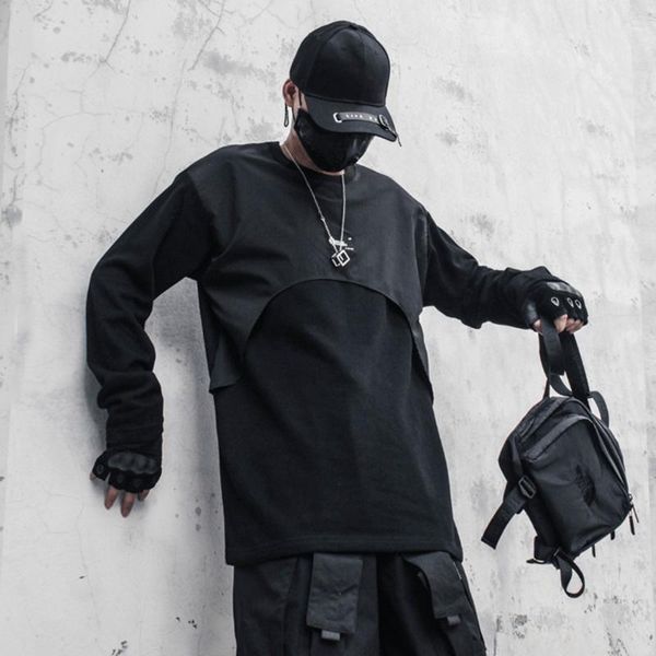 men's hoodies & sweatshirts aogz harajuku techwear sweatshirt autumn pullover hip hop patchwork long sleeve tee shirts fashion loose st, Black
men's hoodies & sweatshirts aogz harajuku techwear sweatshirt autumn pullover hip hop patchwork long sleeve tee shirts fashion loose st, Black