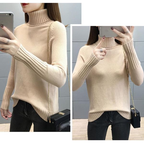 women's sweaters 2021 thick warm women turtleneck winter and pullovers knit long sleeve cashmere sweater female jumper, White;black
women's sweaters 2021 thick warm women turtleneck winter and pullovers knit long sleeve cashmere sweater female jumper, White;black