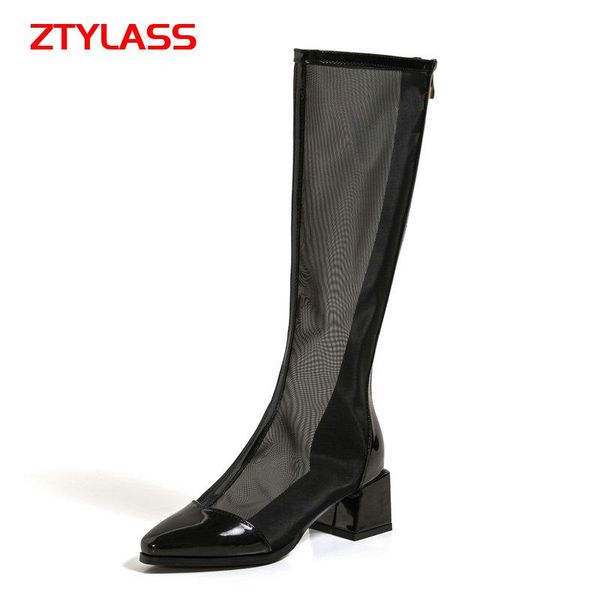 summer hollow breathable mesh boots women knee high fashion zipper chunky heel long black beige
summer hollow breathable mesh boots women knee high fashion zipper chunky heel long black beige