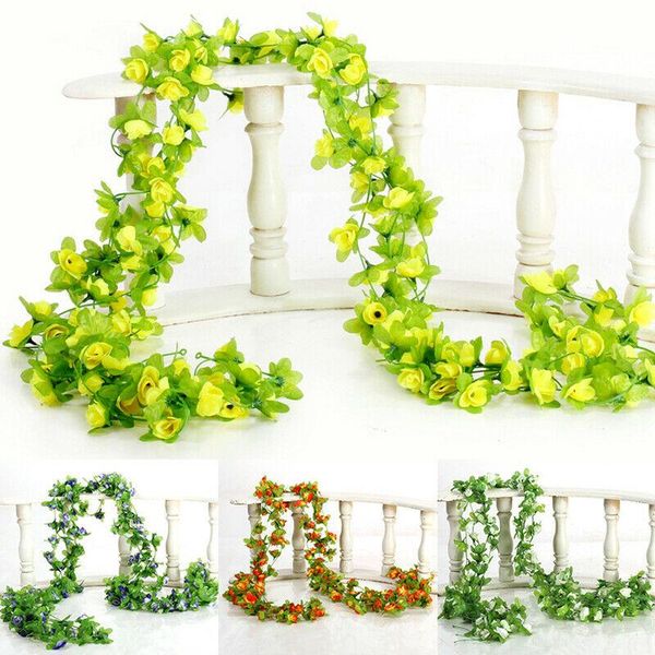 decorative flowers & wreaths 2.3m vine garland artificial silk roses ivy hanging rattan leaf garden
decorative flowers & wreaths 2.3m vine garland artificial silk roses ivy hanging rattan leaf garden