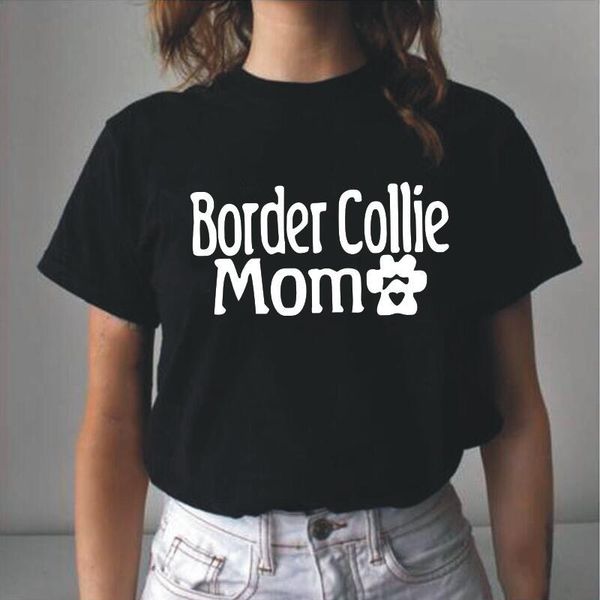 women's t-shirt summer hipster women fashion border collie mom dog lover print tshirt short sleeve shirt tee femme, White
women's t-shirt summer hipster women fashion border collie mom dog lover print tshirt short sleeve shirt tee femme, White
