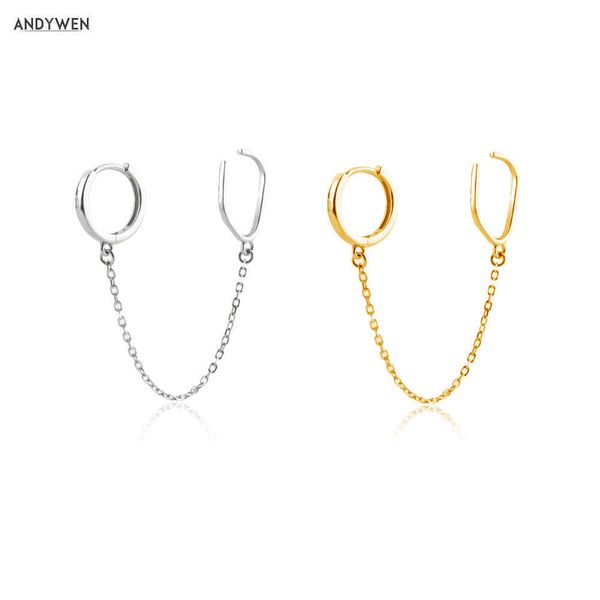 andywen 925 sterling silver gold plain earcuff drop chain circle earring rock punk party women wedding jewelry 210608
andywen 925 sterling silver gold plain earcuff drop chain circle earring rock punk party women wedding jewelry 210608