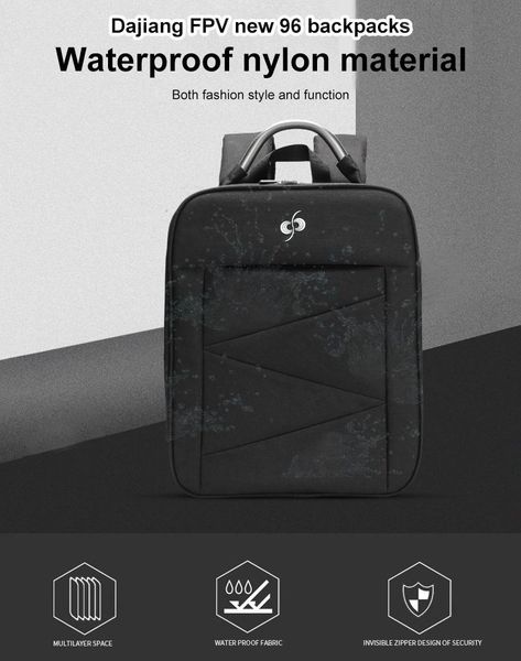 drone shoulder backpack for combo nylon waterproof storage carrying bag case box enough space glasses remote control