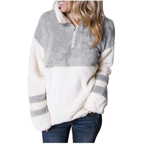 women's hoodies & sweatshirts zipper warm plush women autumn shoulder crop teddy fashion pullover splicing sweatshirt harajuku hooded, Black
women's hoodies & sweatshirts zipper warm plush women autumn shoulder crop teddy fashion pullover splicing sweatshirt harajuku hooded, Black