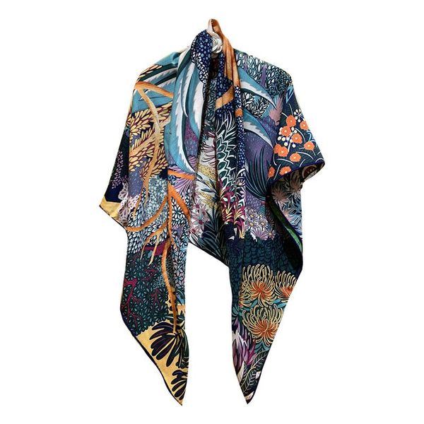 scarves 50% cashmere silk blend square scarf christmas theme two sides printed large wraps shawls handrolled edge, Blue;gray 
scarves 50% cashmere silk blend square scarf christmas theme two sides printed large wraps shawls handrolled edge, Blue;gray