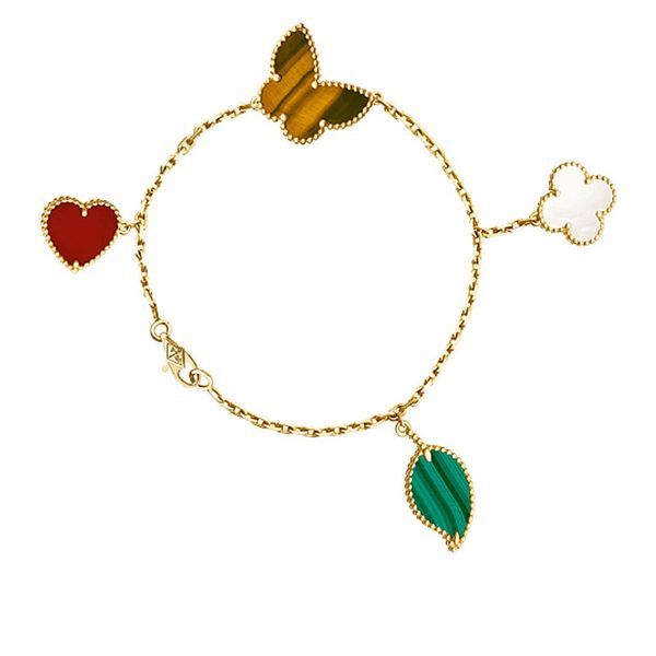 v lucky 18k teal butterfly leaves love-shaped women's bracelet luxurys designers jewelry, Black
v lucky 18k teal butterfly leaves love-shaped women's bracelet luxurys designers jewelry, Black