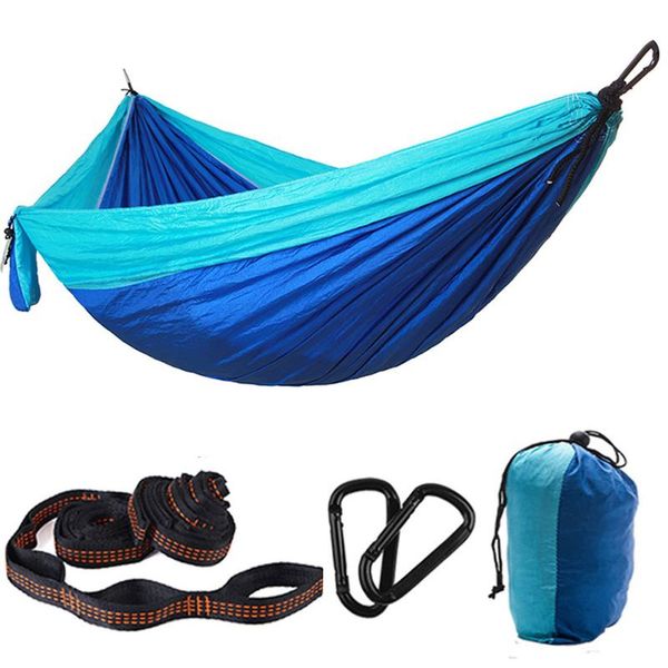 outdoor portable hammock nylon parachute with tree straps carabiners hiking camping climbing backpacking travel sleeping bags
outdoor portable hammock nylon parachute with tree straps carabiners hiking camping climbing backpacking travel sleeping bags