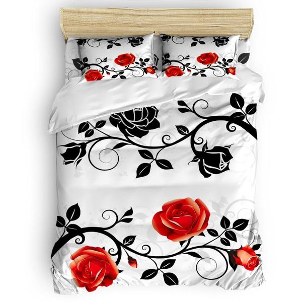 bedding sets red and black rose duvet cover set with pillowcase comfortable bedroom supplies king size
bedding sets red and black rose duvet cover set with pillowcase comfortable bedroom supplies king size