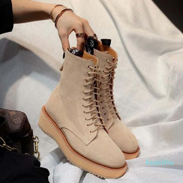 boots 2021 european and american style military lace back zipper muffin thick bottom leather women's boot, Black
boots 2021 european and american style military lace back zipper muffin thick bottom leather women's boot, Black