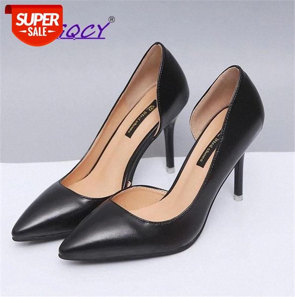 Patent leather Pointed Toe Thin heels High 2019 summer shoes women Wild Shallow Hollow Sexy Side Empty Office ladies #lA7j, Black
Patent leather Pointed Toe Thin heels High 2019 summer shoes women Wild Shallow Hollow Sexy Side Empty Office ladies #lA7j, Black