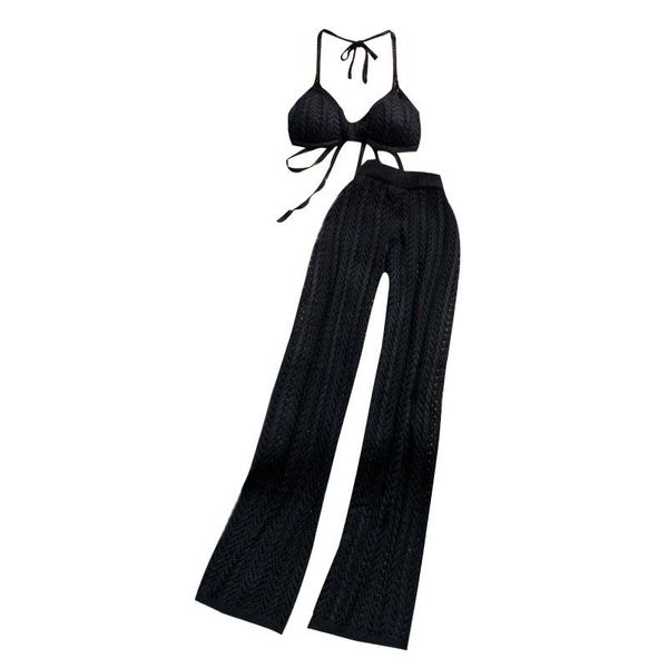 women's two piece pants knitting set 3 colors pieces spaghetti straps crop full vintage celebrity evening party outfit vest, White
women's two piece pants knitting set 3 colors pieces spaghetti straps crop full vintage celebrity evening party outfit vest, White