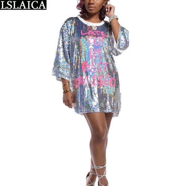 fashion women shirts three quarter sleeve sequin o-neck letter print s and blouses loose wild elegant 210520, White
fashion women shirts three quarter sleeve sequin o-neck letter print s and blouses loose wild elegant 210520, White