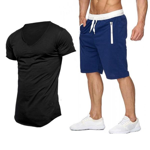 men's tracksuits 2021 solid color summer light and breathable fitness sports suit, Gray
men's tracksuits 2021 solid color summer light and breathable fitness sports suit, Gray