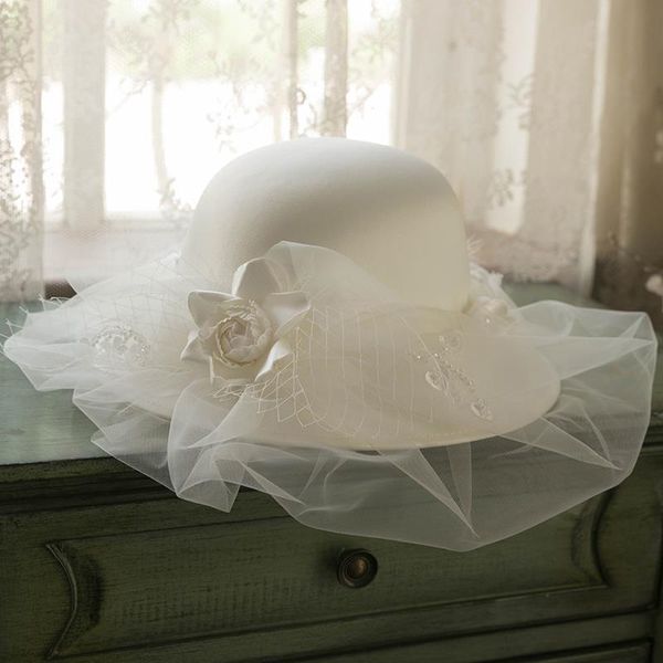 stingy brim hats french simplicity retro white mesh bowler hat women summer banquet fashion elegant british socialite wedding dress top, Blue;gray
stingy brim hats french simplicity retro white mesh bowler hat women summer banquet fashion elegant british socialite wedding dress top, Blue;gray