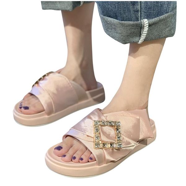 slippers women casual daily comfy sandals rhinestone square buckle thick-soled beach shoe 2021, Black
slippers women casual daily comfy sandals rhinestone square buckle thick-soled beach shoe 2021, Black