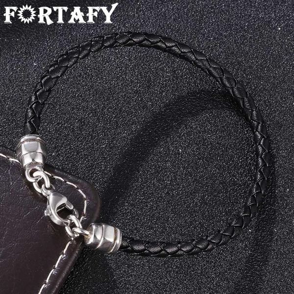charm bracelets fortafy style men leather bracelet simple black stainless steel lobster clasp hand-woven women jewelry bangles gifts fr1095, Golden;silver
charm bracelets fortafy style men leather bracelet simple black stainless steel lobster clasp hand-woven women jewelry bangles gifts fr1095, Golden;silver