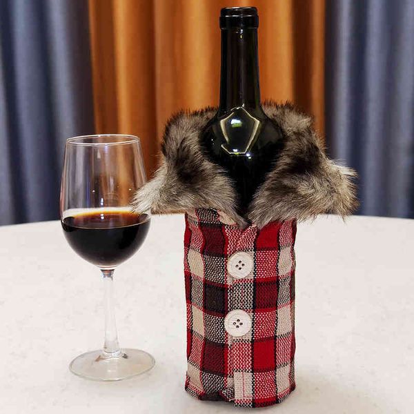 selling christmas new dining table household goods bottle decoration stripe plaid skirt bottle set red set
selling christmas new dining table household goods bottle decoration stripe plaid skirt bottle set red set