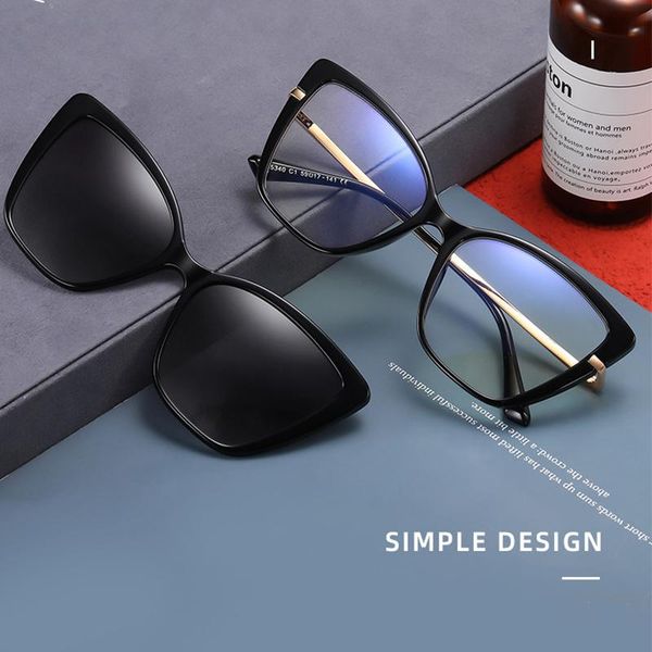 sunglasses women's magnetic clip on with polarized lenses fashion gradient cat eye anti glare glasses tr90 eyeglass, White;black
sunglasses women's magnetic clip on with polarized lenses fashion gradient cat eye anti glare glasses tr90 eyeglass, White;black