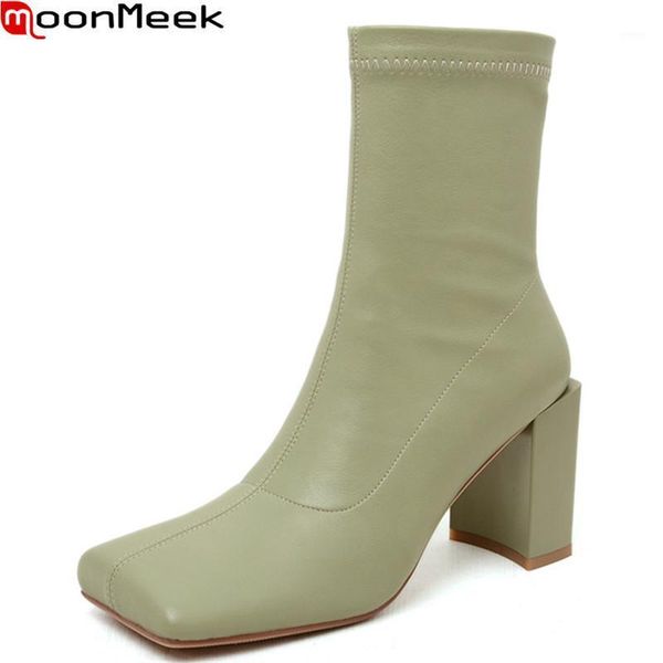 boots moonmeek 2021 arrival autumn winter thick high heels square toe women genuine leather ankle black green1
boots moonmeek 2021 arrival autumn winter thick high heels square toe women genuine leather ankle black green1