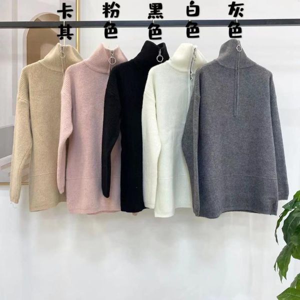 women's sweaters rk760 fashion 2021 runway luxury european design party style clothing, White;black
women's sweaters rk760 fashion 2021 runway luxury european design party style clothing, White;black