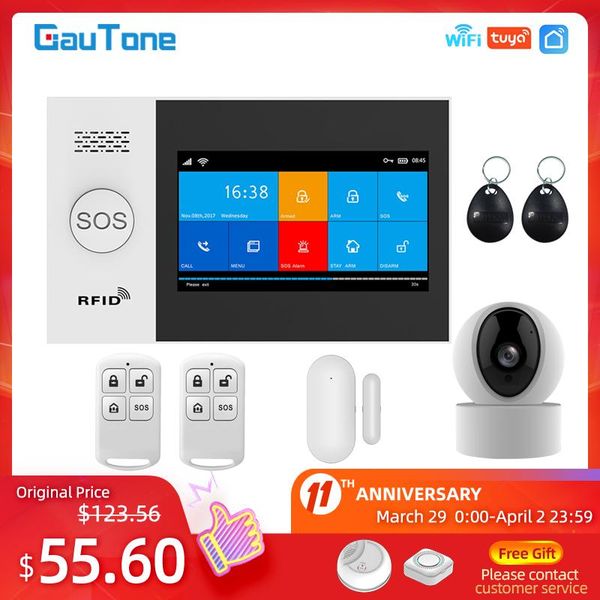 gautone pg107 wifi gsm alarm system for home security support tuya app remote contorl compatible with ip camera systems
gautone pg107 wifi gsm alarm system for home security support tuya app remote contorl compatible with ip camera systems