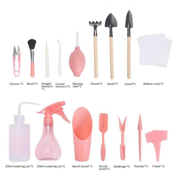 professional hand tool sets planter kit 12/16 pieces of miniature garden succulent planting, soil loosening, transplanting, fertilizing dril
professional hand tool sets planter kit 12/16 pieces of miniature garden succulent planting, soil loosening, transplanting, fertilizing dril