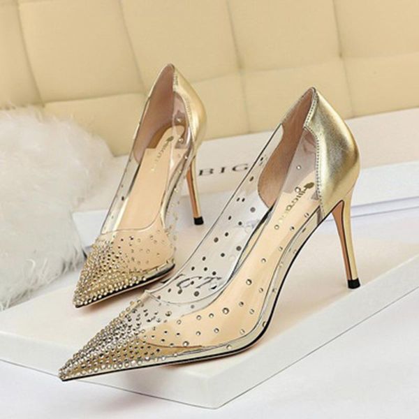 dress shoes women pointed toe transparent pumps woman fashion evening party high heels ladies wedding proms stiletto close, Black
dress shoes women pointed toe transparent pumps woman fashion evening party high heels ladies wedding proms stiletto close, Black