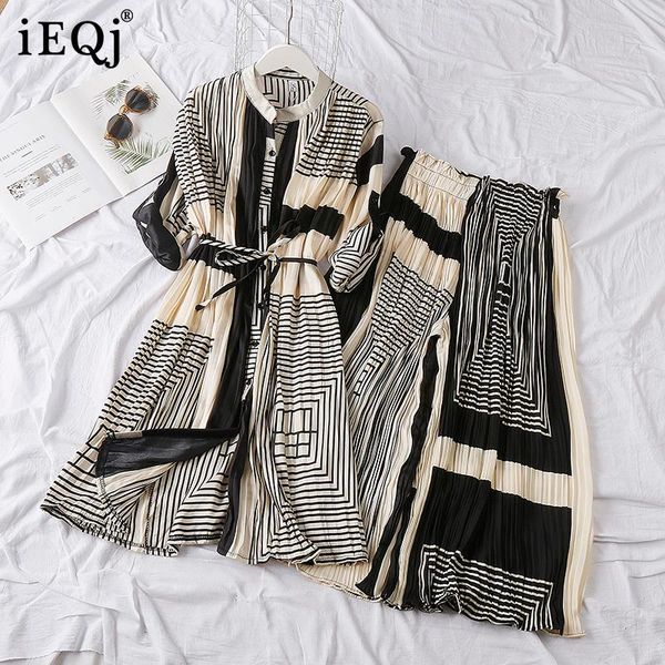 spring and summer fashion cardigan striped single breasted long dress full length pants set wr01401 women's two piece, White
spring and summer fashion cardigan striped single breasted long dress full length pants set wr01401 women's two piece, White