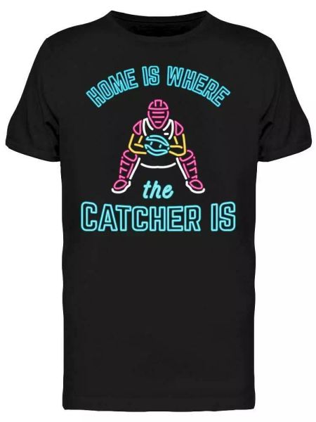 Home Is Where The Catcher Is Tee Men's -Image by Shutterstock, White;black 
Home Is Where The Catcher Is Tee Men's -Image by Shutterstock, White;black