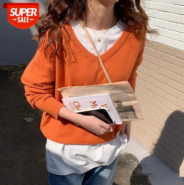 huang zheng solid color pullover v-neck sweater women korean style loose long-sleeved with m9966 #8w59, Black;gray
huang zheng solid color pullover v-neck sweater women korean style loose long-sleeved with m9966 #8w59, Black;gray