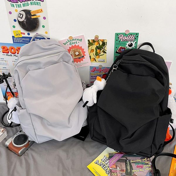 backpack school travel bag solid color pleated fashion waterproof male high capacity zipper
backpack school travel bag solid color pleated fashion waterproof male high capacity zipper