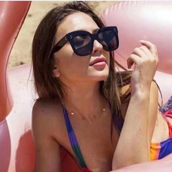 sunglasses black square women fashion acetate gradient eye wear studded, White;black
sunglasses black square women fashion acetate gradient eye wear studded, White;black