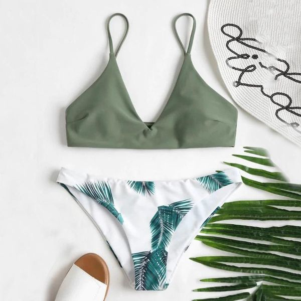 #h30 bikinis 2021 mujer swimwear women soild color bra + print bottom push up beach bikini set swimsuit beachwear women's, White;black
#h30 bikinis 2021 mujer swimwear women soild color bra + print bottom push up beach bikini set swimsuit beachwear women's, White;black