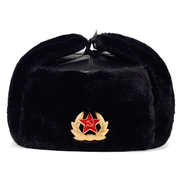 soviet army military badge russia ushanka bomber hats pilot trapper trooper hat winter faux rabbit fur earflap men snow caps, Blue;gray
soviet army military badge russia ushanka bomber hats pilot trapper trooper hat winter faux rabbit fur earflap men snow caps, Blue;gray