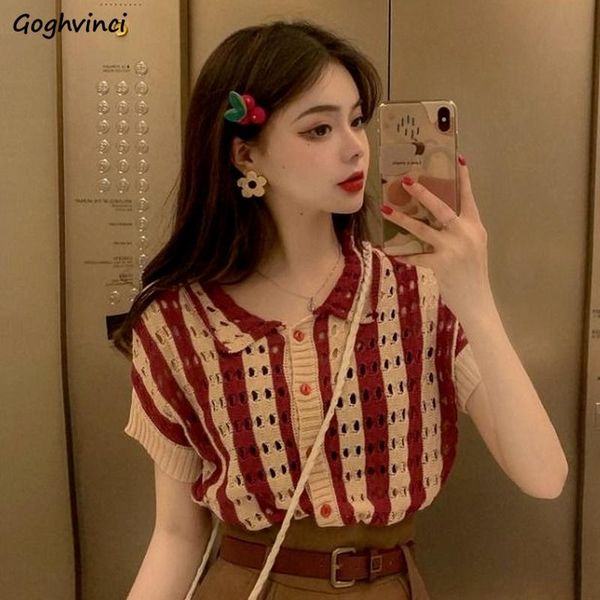 women's knits & tees sweaters cardigan women knitwear hollow out summer gentle korean style striped vintage chic simple lady office all, White
women's knits & tees sweaters cardigan women knitwear hollow out summer gentle korean style striped vintage chic simple lady office all, White